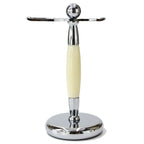DSCosmetic Metal Shaving Brush Stand and Safety Razor Holder, 26mm/32mm/37mm Black/White