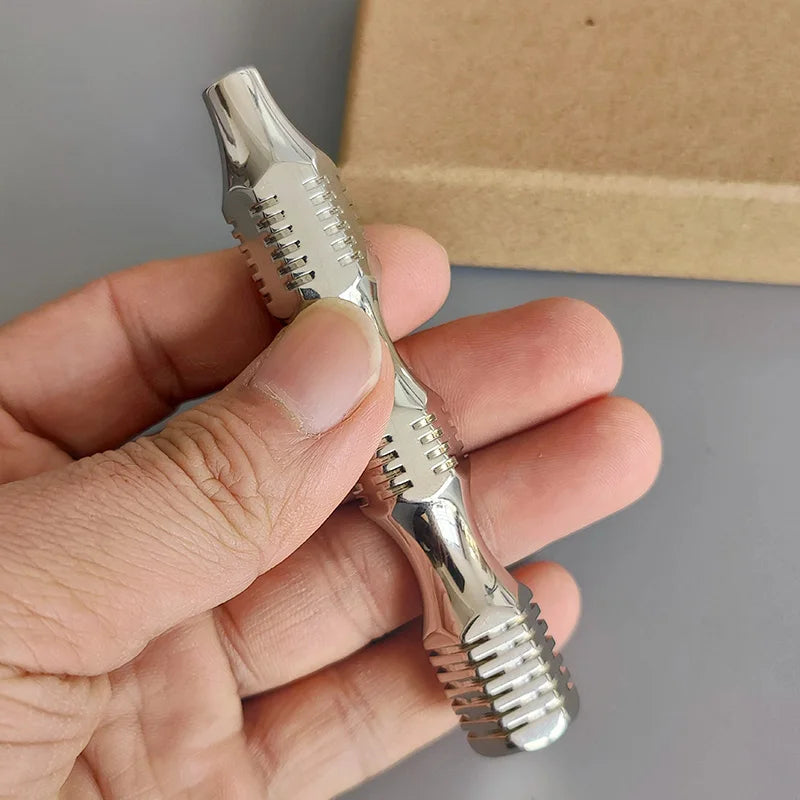 DSCOSMETIC Double Edge Safety Razor Handle, CNC 316 Stainless Steel, Ladder Style