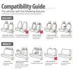 Brand Embroidery Car Seat Covers Set Car Organizer Universal For golf 4 For Citroen C4 For izh 2126 For Hyundai Ai 20 For Honda