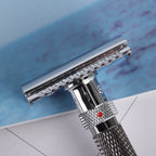 Yaqi Adjustable Safety Razor for Men, The Final Cut, Chrome & Gunmetal Finish