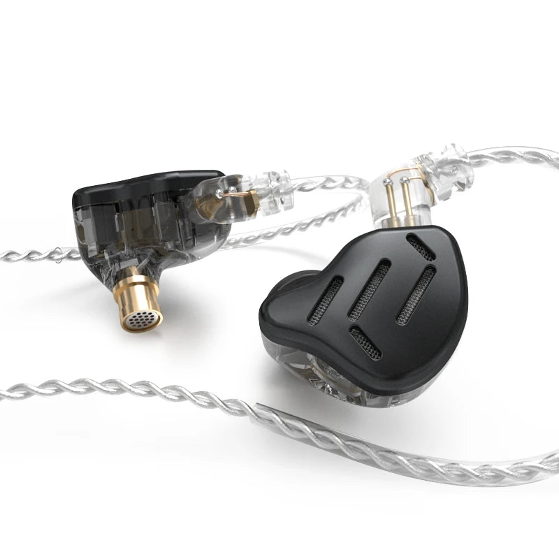 KZ ZAX Headset 16 Units HIFI Bass In Ear Monitor Hybrid technology Earphones Noise Cancelling Earbuds 7BA+1DD Sport Headphones