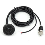 Universal 12v/24v Ultra-thin Electronic fuel pressure gauge with 1/8 npt sensor oil pressure meter red display digital 0-15psi