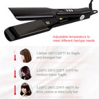 Hair Straightener Titanium Plate Straightening Iron Keratin Treatment Flat Irons 470℉ MCH Fast Heating High Temperature Styler