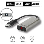 Reiyin DAC USB-C to Toslink Optical 3.5mm Headset 192kHz 24bit Audio Adapter PC Sound Card