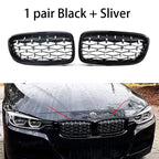 Diamond Front Bumper Kidney Grill Double Slat Racing Sport Grille for BMW 3 series F30 F31 F35 2011-19 Car Accessories