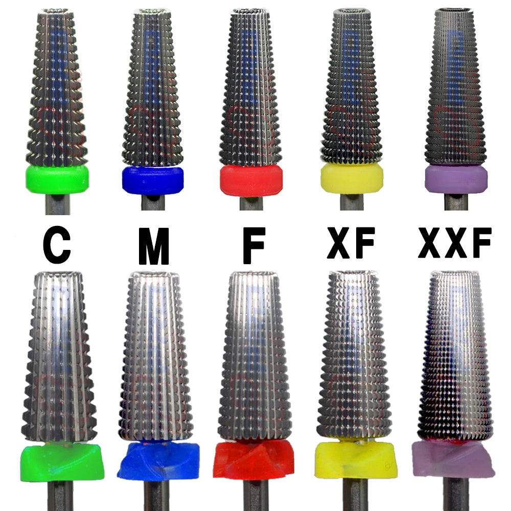 RolinStar Many Sales promotion type Carbide barrel stable shank  Accessories Cutter pedicure nail milling drill bits