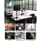 10inch LED Video Light Panel Kit EU Plug 2700K-5700K Photography Lighting With Tripod Arm Stand For Live Stream Video Photo Lamp