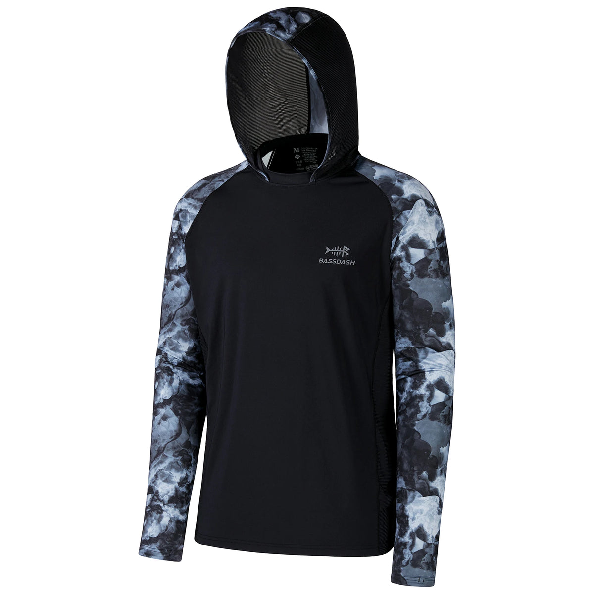 Bassdash Men’s UPF 50 Performance Fishing Shirt Cooling Hoodie Camo Long Sleeve  FS17M