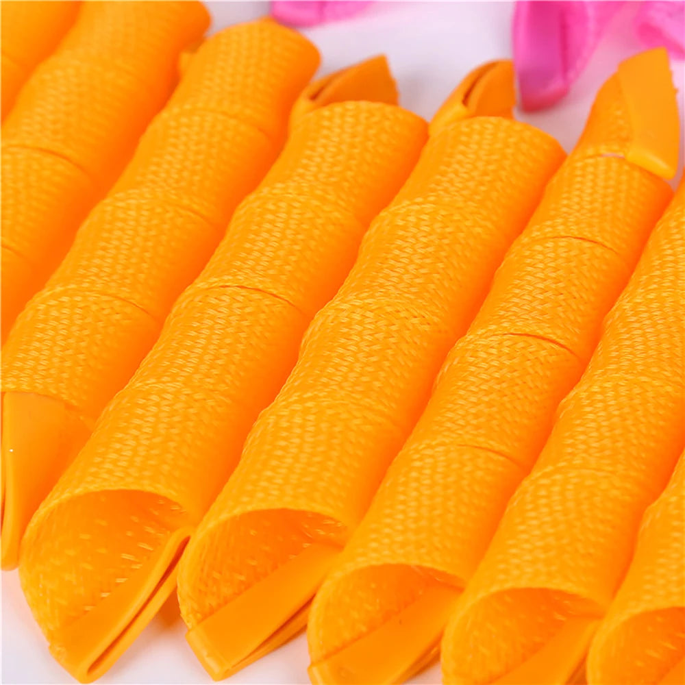 No-Heat Spiral Hair Curlers Set 40pcs Magic Curling Rollers, 45/50/55cm for Long Hair