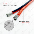 2 pin cable or Black Red Silicone wire Automotive Led lamp Electric cables 26 24 22 20 18 awg 18awg 16awg 14awg 12awg 10awg 8awg