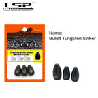 LSP Texas Rig Sinker 1/16 - 1 Oz Bullet Bass Fishing Weight 1.8-28g Lure Accessories Fishing Goods For Winter Fishing