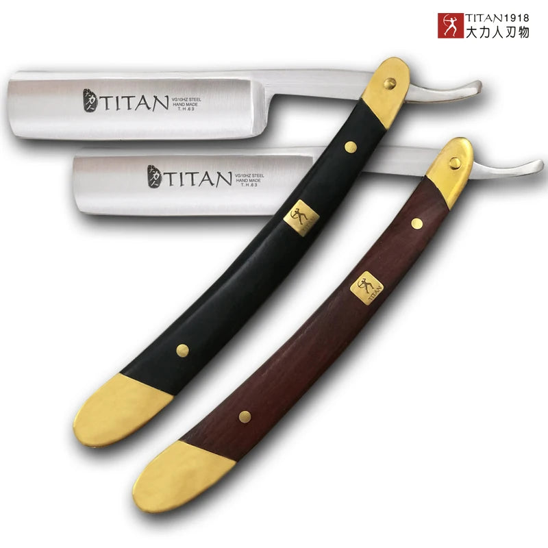 Titan straight razor barber razors for beard male shaving knife men's safety shaver razors