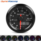 Dynoracing 2" 52mm 7 Colors LED Dual Display Boost Water Oil temp Oil pressure Voltmeter Air fuel Ratio EGT Tachometer Car Gauge