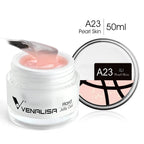 50ml TPO Free Jelly Nail Extension Gel Nail Builder French Nail Gum Venalisa Clear Natural Color Soak Off UV Construction Gel