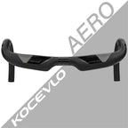 KOCEVLO carbon fiber bicycle handlebar Reduce resistance bent bar strengthen bike parts 380/400/420/440mm inner routing