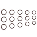 2000pcs/lot Outer diameter 4mm-10mm Stainless Steel Double Ring Flattened Bent Connecter Lure Fishing Tackle Accessories Pesca