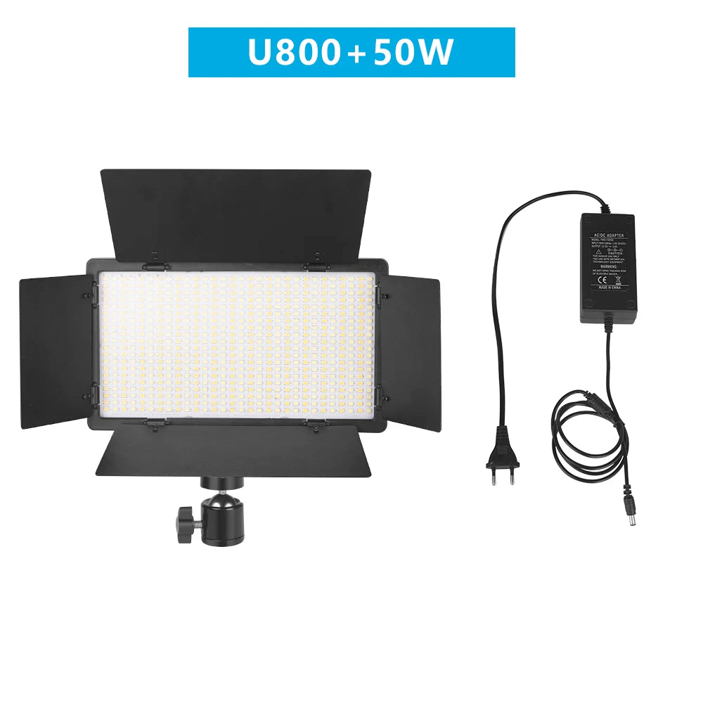 Nagnahz U800 LED Photo Studio Light for Tiktok Youbute Game Live Video Lighting Portable Video Recording Photography Panel Lamp