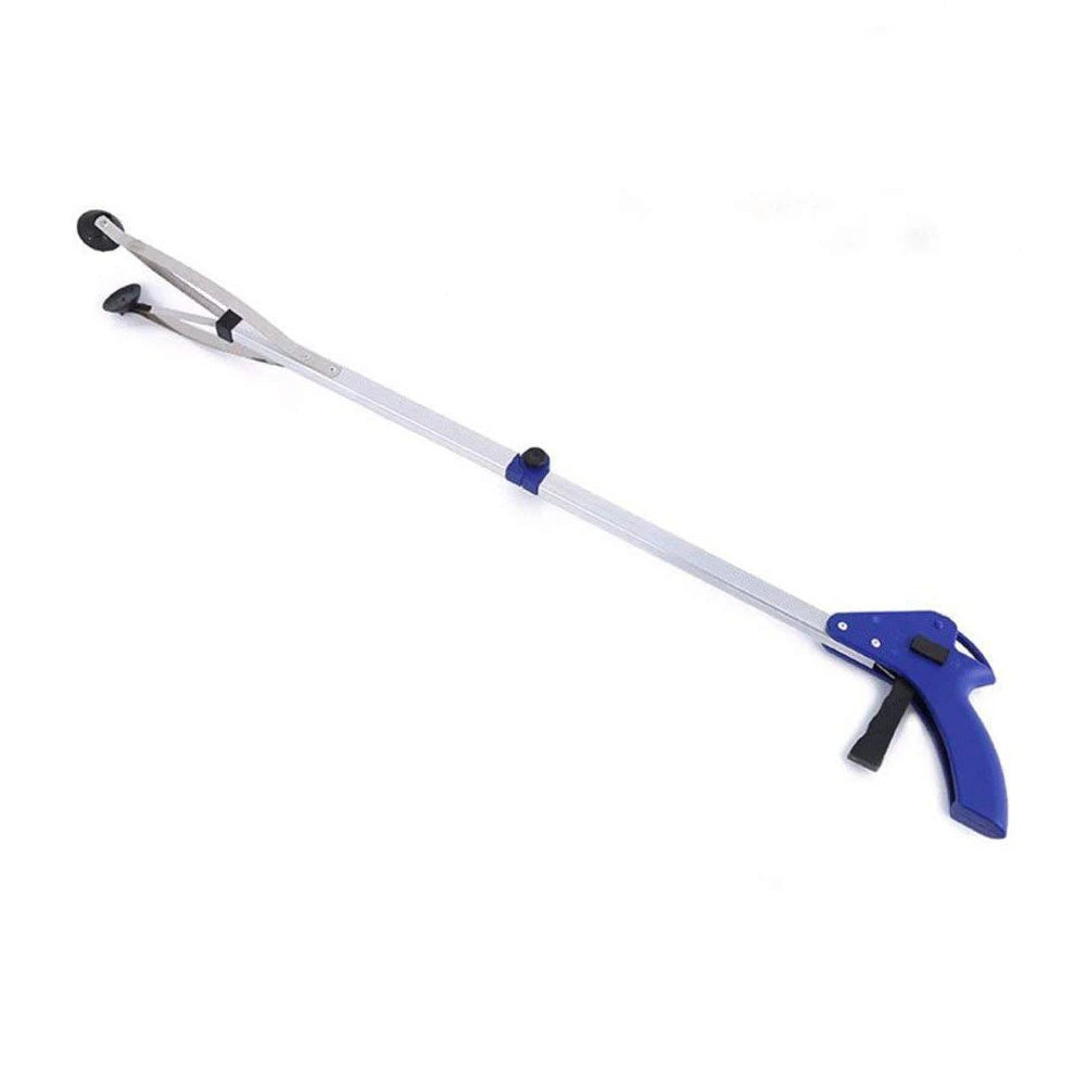 Extra Long Reacher Grabber Tool, Foldable Pick Up Stick for Trash, White