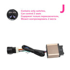 Universal Built-in Car Seat Heater Kit Fit 2 Seats 12V 100W Carbon Fiber Heating Pads with 3 Levels Control Switch System