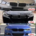 Diamond Front Bumper Kidney Grill Double Slat Racing Sport Grille for BMW 3 series F30 F31 F35 2011-19 Car Accessories