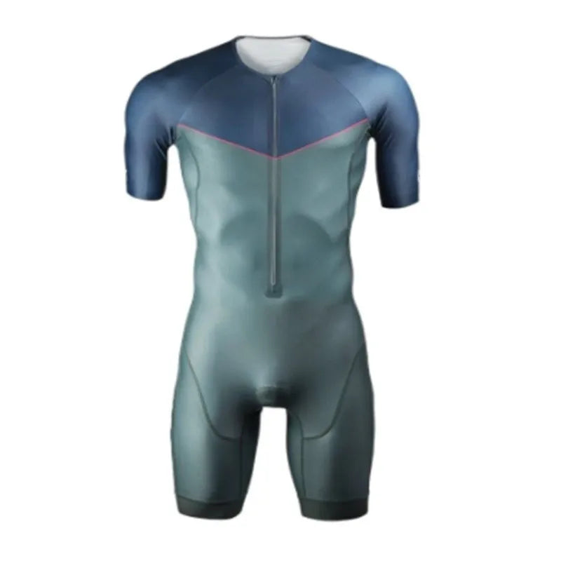 Men's Triathlon Suit 2021 Hot Selling Cycling Jersey Summer Short Sleeve Bicycle Skinsuit Maillot Ciclismo Hombre Bike Clothing