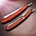 4pcs/set S45C Carbon Steel Straight Razor Men Shaving Rosewood Handle Razors Barber Manual Scraper Sharp Shaver G1123