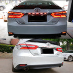 iJDM 3D Optic LED Bumper Reflector Lights For 2018-up Toyota Camry, Function as Tail, Brake Rear Fog Lamps and Turn Signal Light