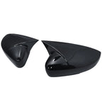 2 Pcs For Volkswagen VW Polo MK5 6R 6C 2009-2017 ABS Side Rearview Wing Mirror Cover Caps Shell Trim OX Horn Style Exterior