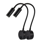 2pcs светильн Hotel Bedside Working Study Reading Wall Lamp sconces 3W Book Lamp Night light fixtures Spot LED EU US Plug Cord