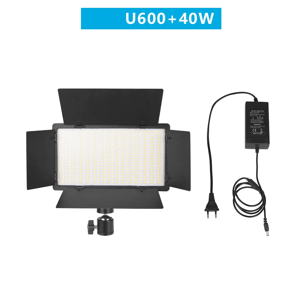 Nagnahz U800 LED Photo Studio Light for Tiktok Youbute Game Live Video Lighting Portable Video Recording Photography Panel Lamp