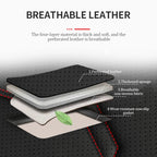 SEAMETAL Luxury Car Seat Cover PU Leather Seat Cushion Covers Universal Auto Interior Seats Protection Pad Mat Four Seasons