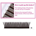Fadvan YY Shape Premade Fan Eyelash Extensions 10 Cases Black 0.07mm C/D Curl 6-15mm