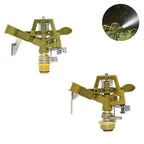 1/2 3/4 inch Metal Pulsating Sprinkler 360 Degree Rocker Arm Rotating Lawn Watering Sprinklers  for Garden Irrigation System 1pc