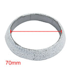 UXCELL Car 45mm 48mm 60mm 65mm 70mm Inner Dia Exhaust Tail Pipe Flange Donut Gasket Muffler Seal Ring 1/2/5/10 Pcs