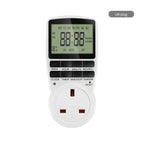 12/24 Hour Electronic Digital Timer Switch EU UK US AU FR Plug Programmable Timing Socket Kitchen Timer Outlet Timer Control