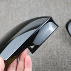 VW Golf 8 MK8 2020 Side Mirror Cover Caps Pair, Black, Blind Spot Assist Compatible