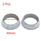 UXCELL Car 45mm 48mm 60mm 65mm 70mm Inner Dia Exhaust Tail Pipe Flange Donut Gasket Muffler Seal Ring 1/2/5/10 Pcs