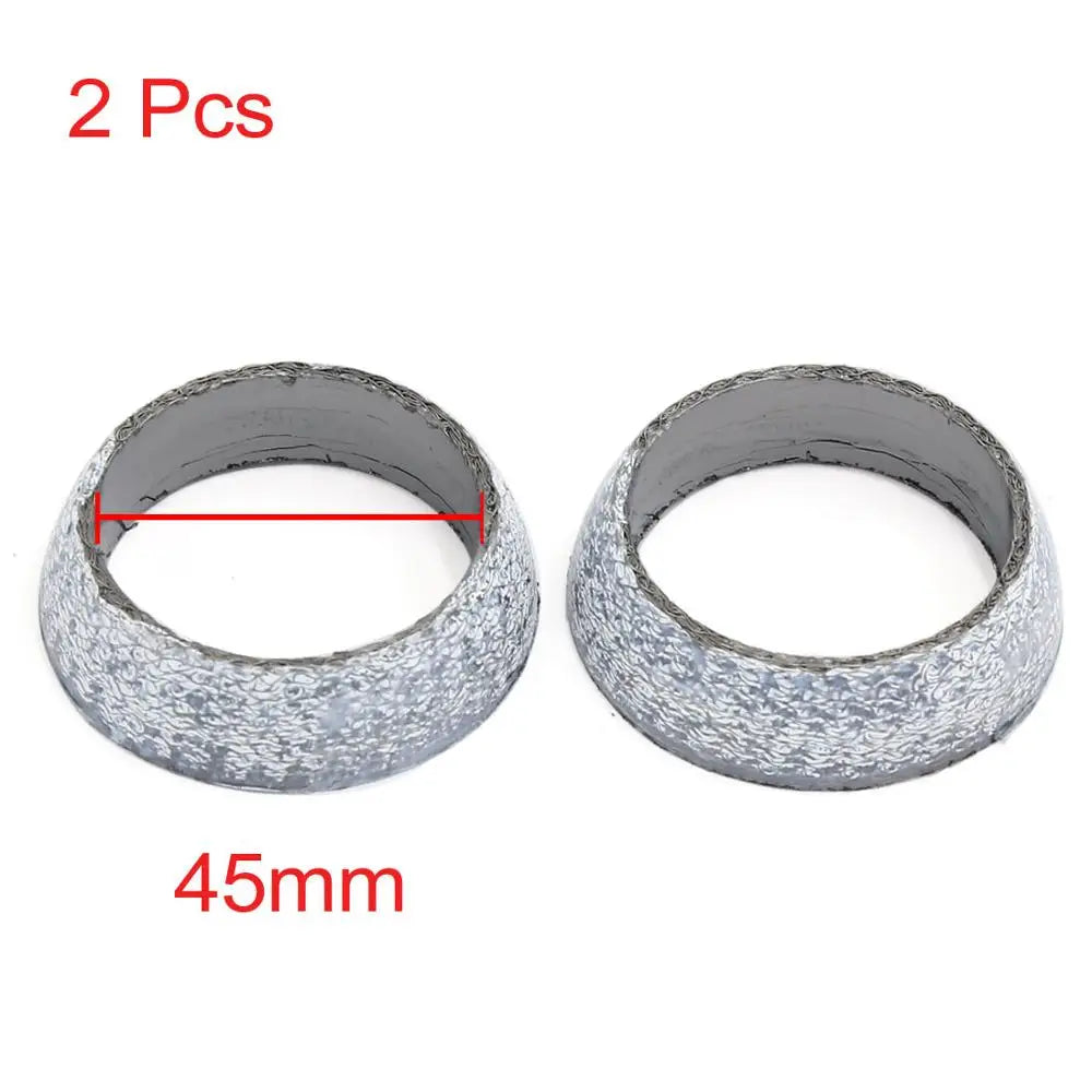 UXCELL Car 45mm 48mm 60mm 65mm 70mm Inner Dia Exhaust Tail Pipe Flange Donut Gasket Muffler Seal Ring 1/2/5/10 Pcs