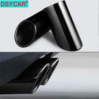 DSYCAR 1pair Chrome Plating Stainless Steel Car Exhaust Muffler Tip Pipes Covers ,universal car accessories