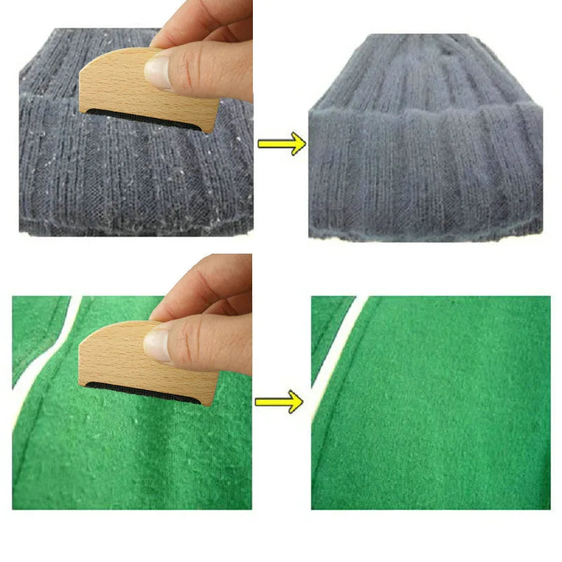 Pilling Wooden Shaver Hair Tool Removal Cleaning Fabric Comb Epilator Clothes Sweater Cashmere Household Portable Lint Removers