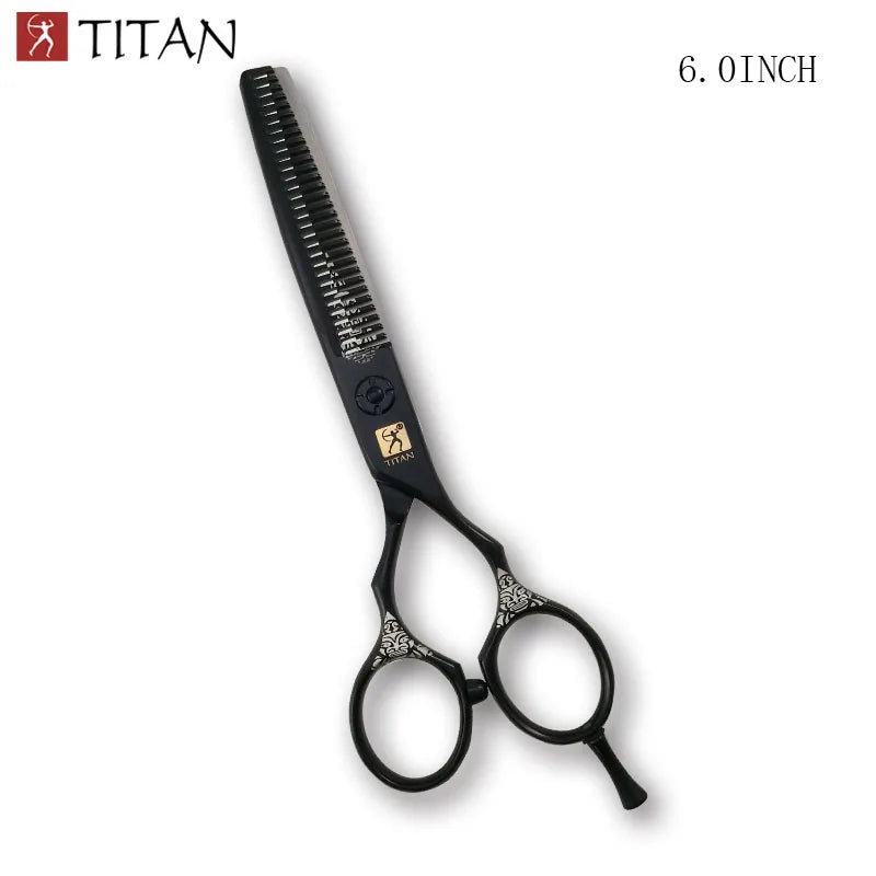 TITAN Hair Thinning Cutting Scissors Japanese Steel Barber Shears 5.5 or 6.0 Inch
