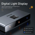 Baseus HDMI-compatible Switcher 4K 60Hz Bi-Direction 1x2/2x1 HDR Audio Adapter for PS4 TV Box 4K HD HDMI-compatible Switcher