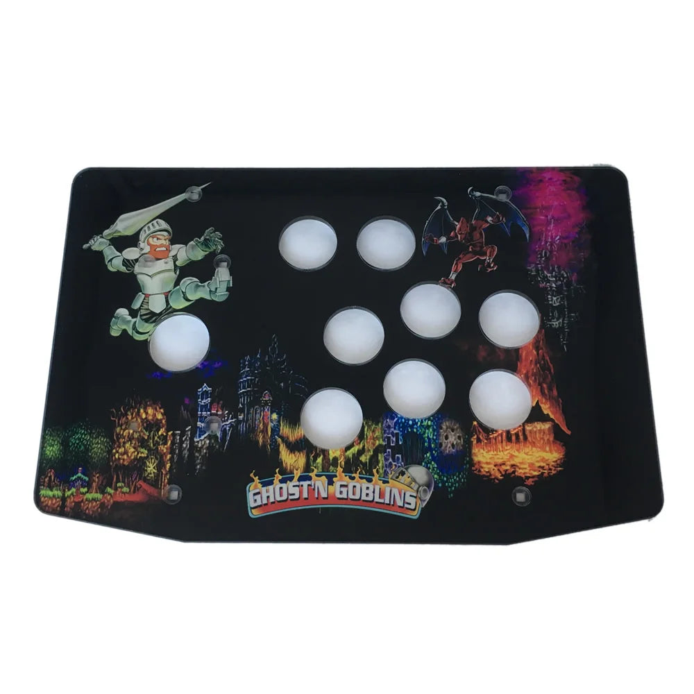 RAC-K500C 8 Buttons Hole Acrylic Artwork Panel Flat Case DIY Arcade Joystick Kits