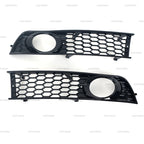 PMFC Front Bumper Side Fog Light Grill Mesh Grille Honeycomb Hex For Audi A4 B6 2001 2002 2003 2004 2005 8E0807681 8E0807682