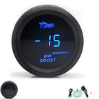 2" 52mm Car Digital Turbo Boost Gauge PSI BAR Water Temp Oil Temp Oil Pressure Gauge Voltmeter EGT Tachometer RPM gauge