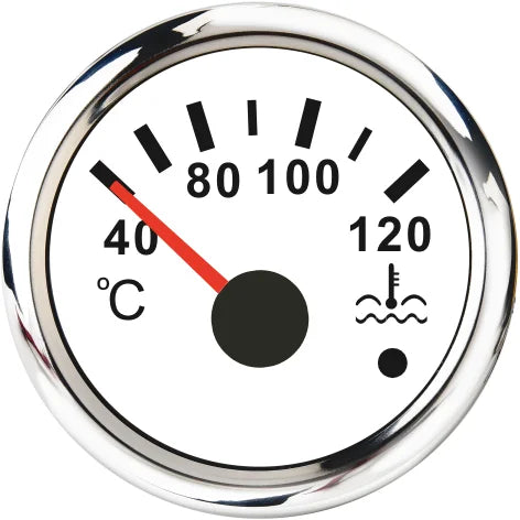 Car Marine Boat Boost Alarm Gauge 2‘’ 52mm Oil pressure Meter Water Level Fuel Temperature 12V 24V Voltmeter Accessories Meter