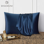 DISANGNI 22 Momme 100% Natural Mulberry Silk Pillowcase for Hair and Skin - Double-Sided Pure Silk, Invisible Zipper Design, 1PC