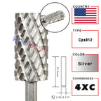 RolinStar 6.6 Large Barrel Silver  steel Carbide High quality remove gel polish 4XC acrylic
