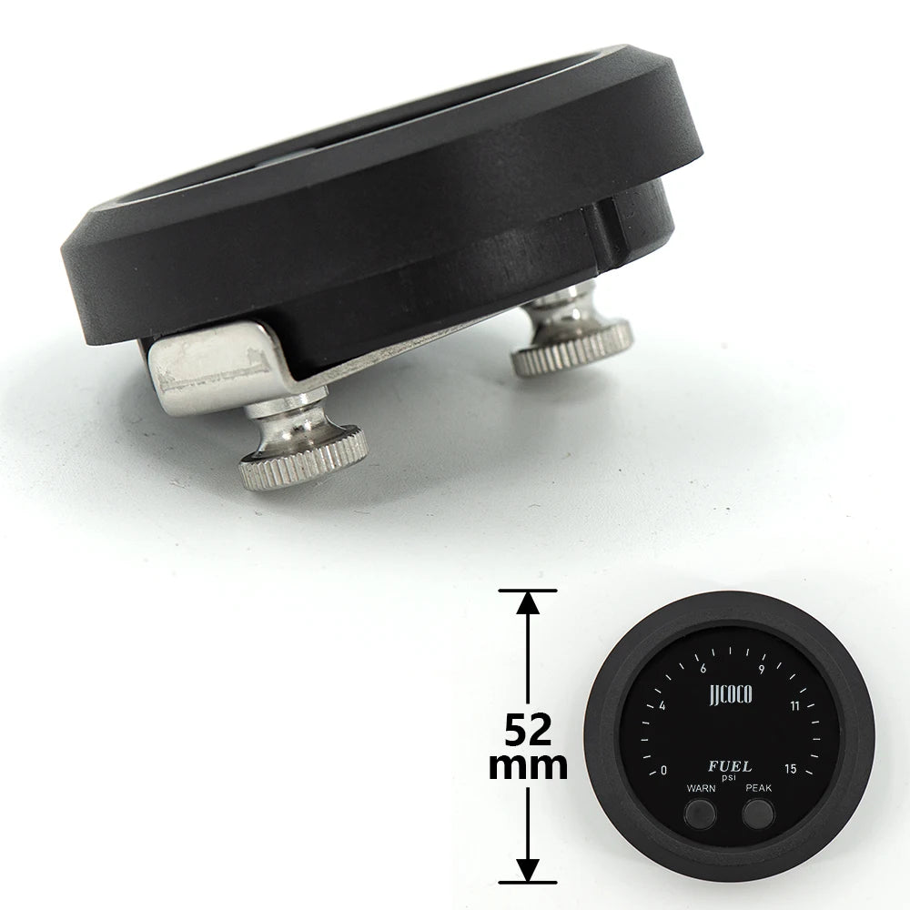Universal 12v/24v Ultra-thin Electronic fuel pressure gauge with 1/8 npt sensor oil pressure meter red display digital 0-15psi