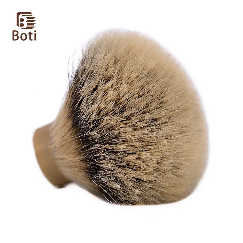 Boti Brush-SHD Leader Silvertip Badger Hair Knot Shaving Brush Bulb Shape Men's Beard Tool Shaving Knot Handmade